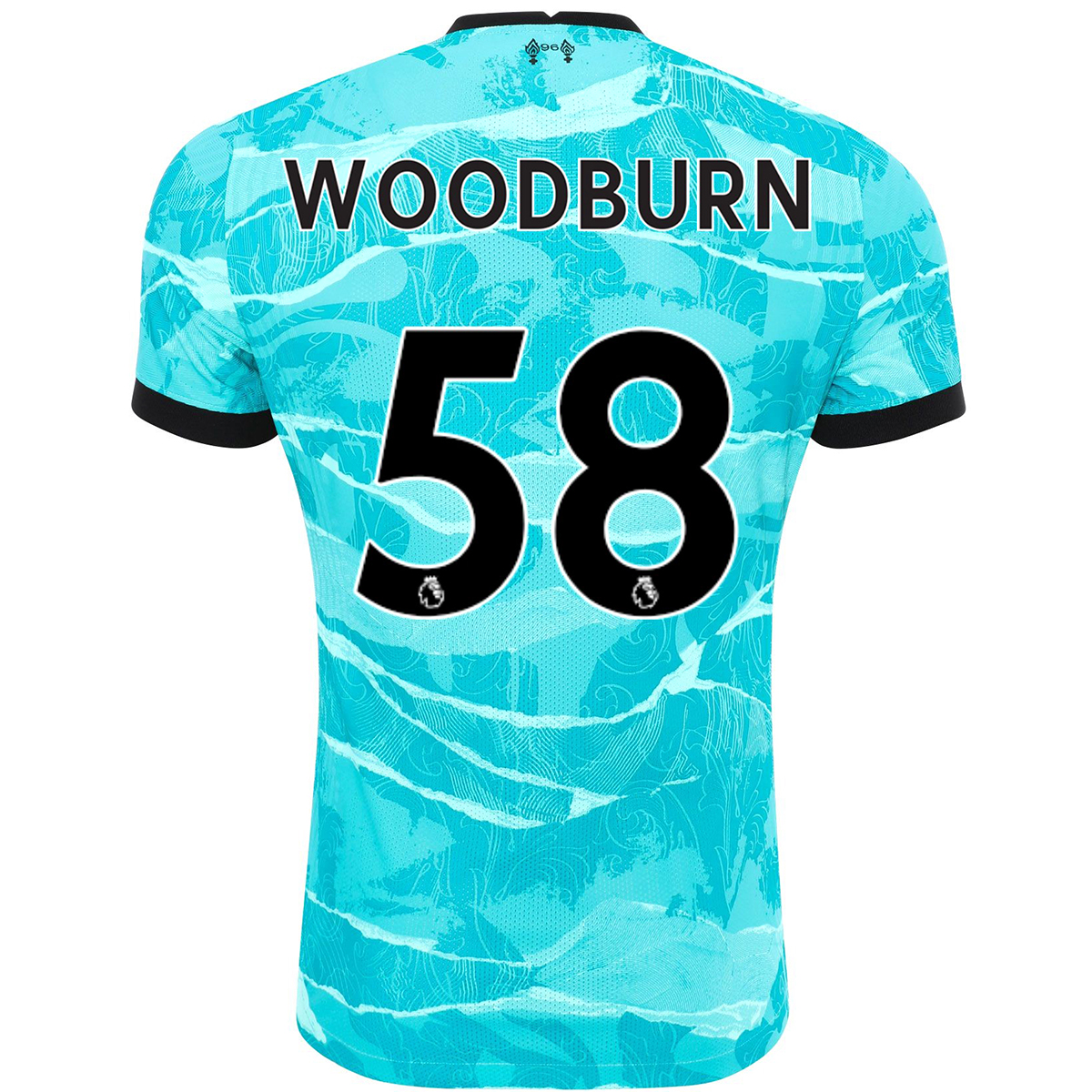 Kinder Fußball Ben Woodburn #58 Auswärtstrikot Blau Trikot 2020/21 Hemd