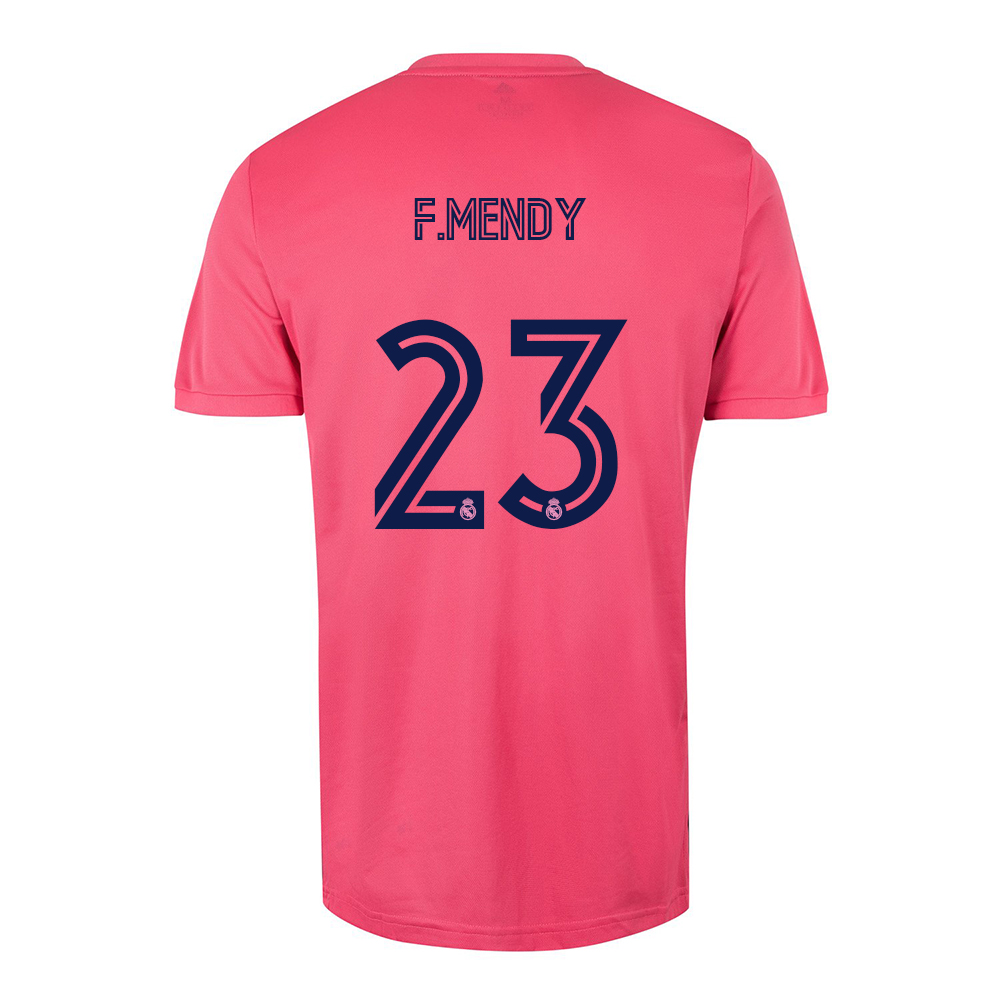Kinder Fußball Ferland Mendy #23 Auswärtstrikot Rosa Trikot 2020/21 Hemd