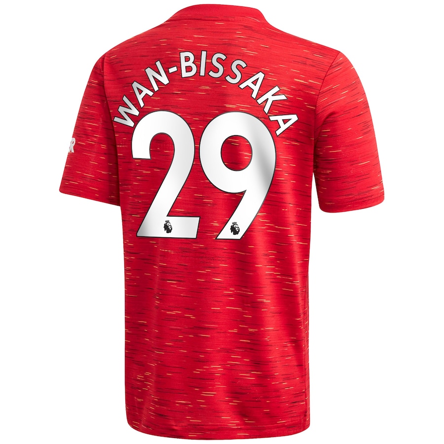 Kinder Fußball Aaron Wan-bissaka #29 Heimtrikot Rot Trikot 2020/21 Hemd