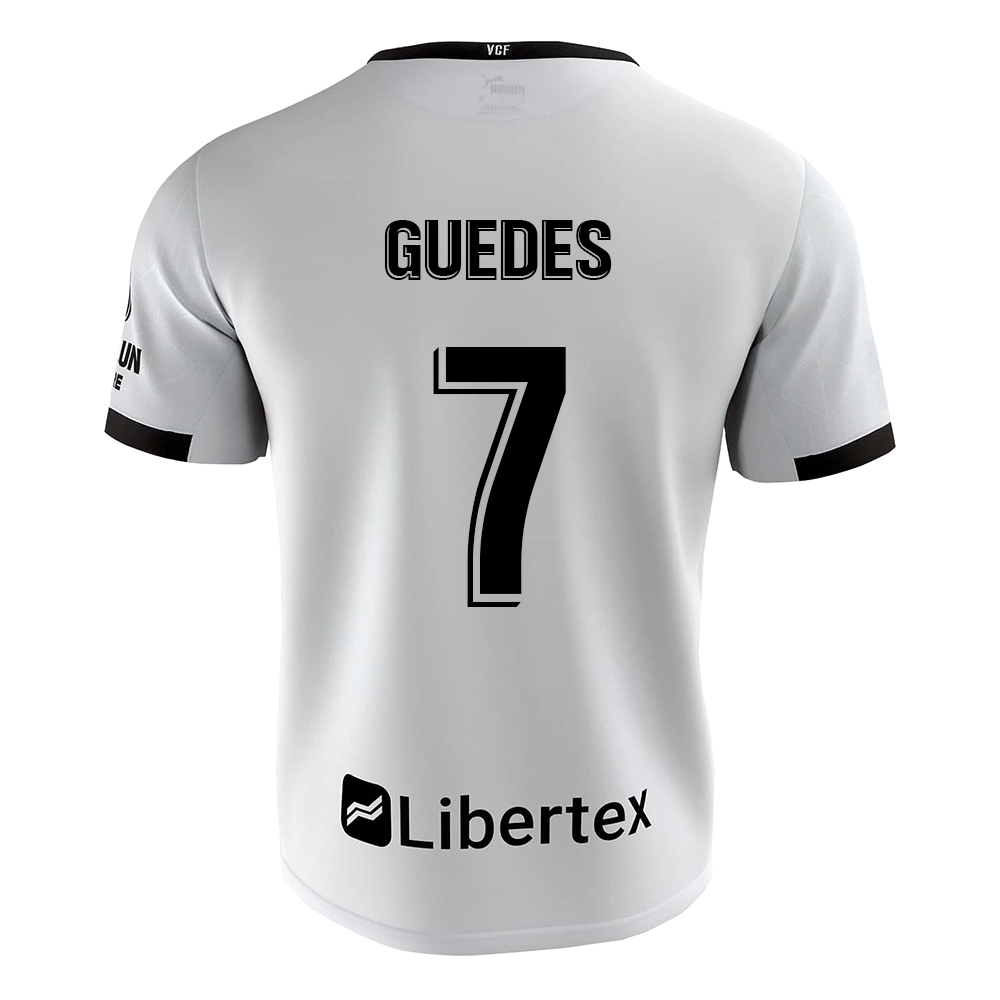 Kinder Fußball Goncalo Guedes #7 Heimtrikot Weiß Trikot 2020/21 Hemd