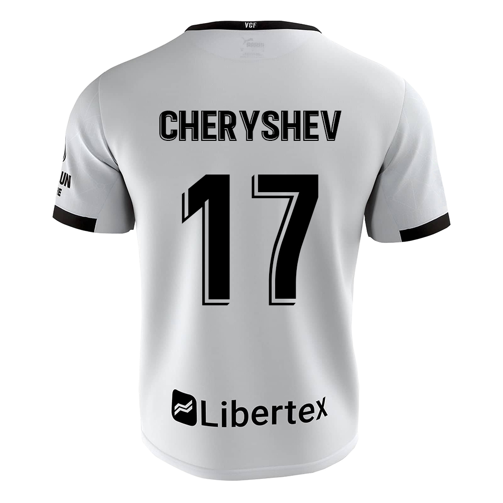Kinder Fußball Denis Cheryshev #17 Heimtrikot Weiß Trikot 2020/21 Hemd