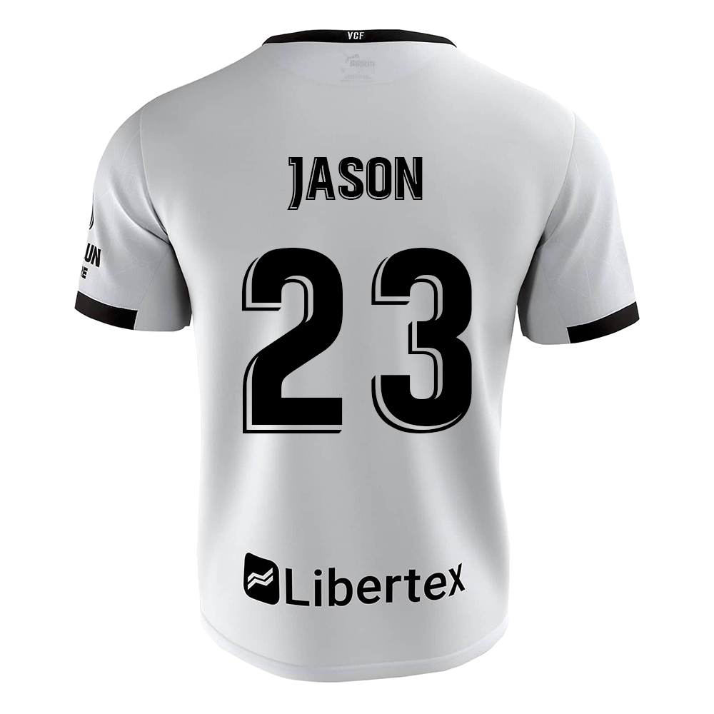 Kinder Fußball Jason #23 Heimtrikot Weiß Trikot 2020/21 Hemd