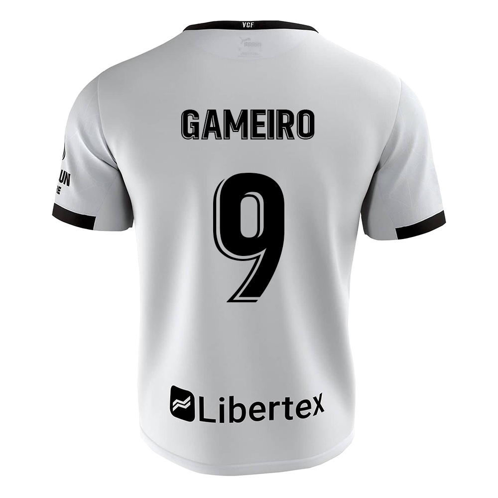 Kinder Fußball Kevin Gameiro #9 Heimtrikot Weiß Trikot 2020/21 Hemd