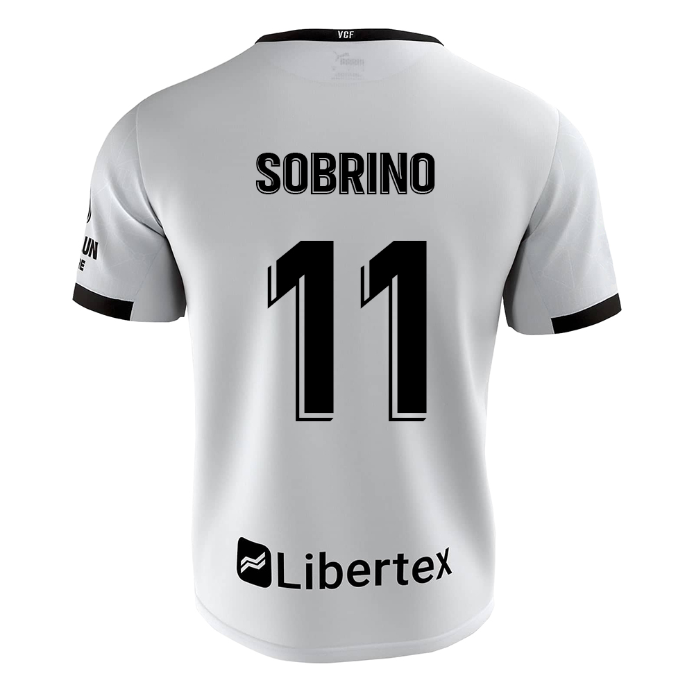 Kinder Fußball Ruben Sobrino #11 Heimtrikot Weiß Trikot 2020/21 Hemd