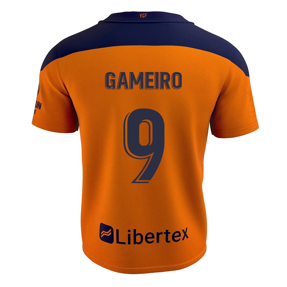 Kinder Fußball Kevin Gameiro #9 Auswärtstrikot Orange Trikot 2020/21 Hemd