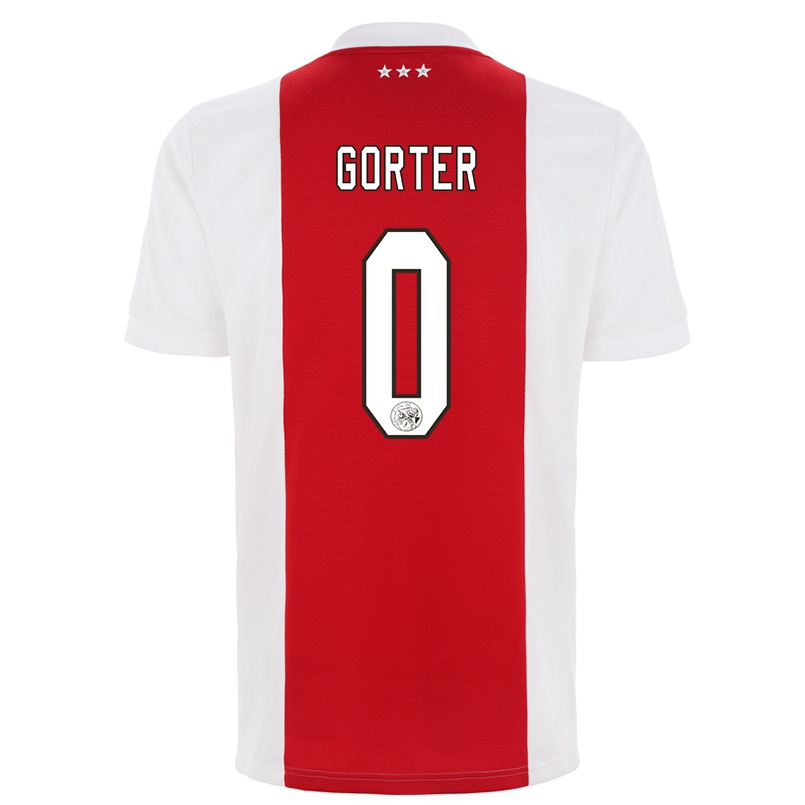 Herren Fußball Jay Gorter #0 Rot-weib Heimtrikot Trikot 2021/22 T-shirt