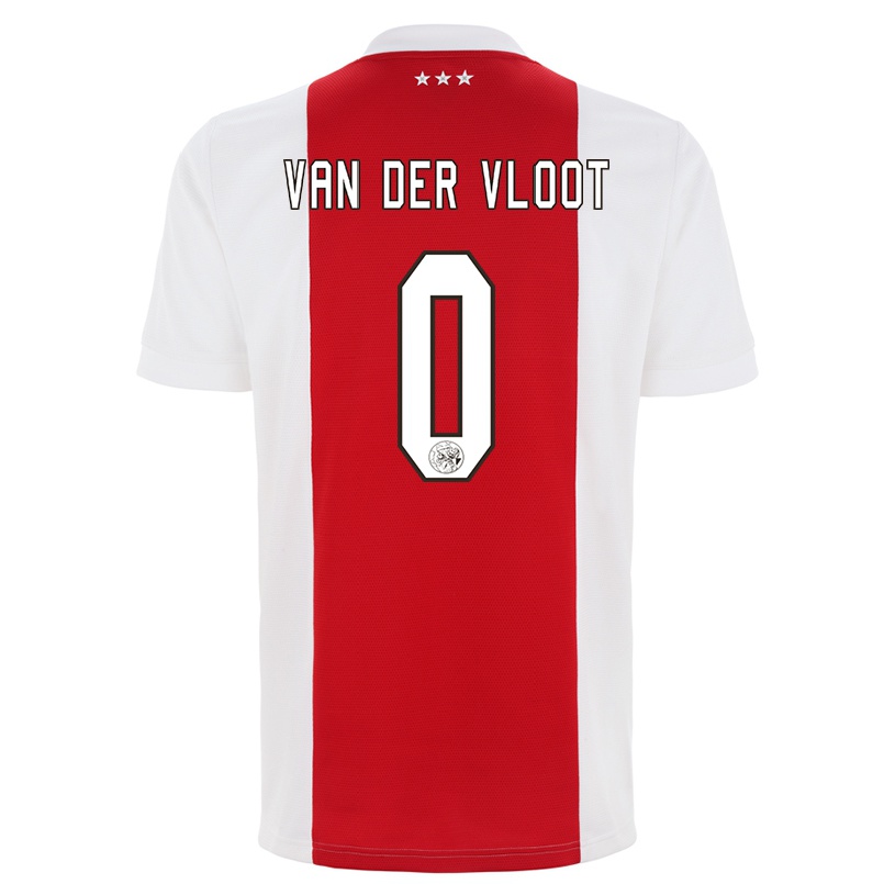 Herren Fußball Marinio Van Der Vloot #0 Rot-weib Heimtrikot Trikot 2021/22 T-shirt