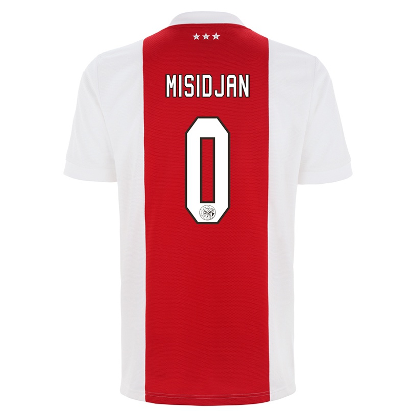 Herren Fußball Diferdio Misidjan #0 Rot-weib Heimtrikot Trikot 2021/22 T-shirt