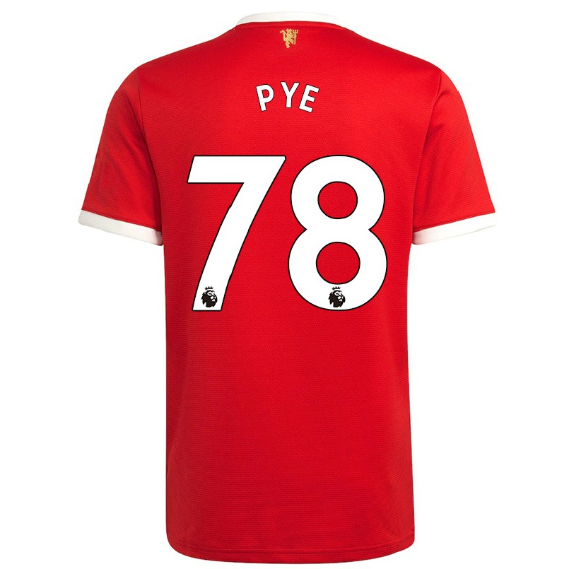 Herren Fußball Logan Pye #78 Rot Heimtrikot Trikot 2021/22 T-shirt