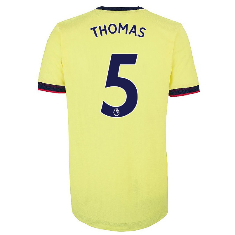 Herren Fußball Thomas Teye Partey #5 Rot-weib Heimtrikot Trikot 2021/22 T-shirt