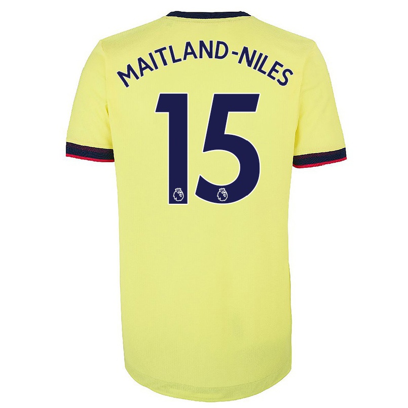 Herren Fußball Ainsley Maitland-niles #15 Rot-weib Heimtrikot Trikot 2021/22 T-shirt
