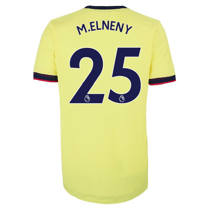 Herren Fußball Mohamed Elneny #25 Rot-weib Heimtrikot Trikot 2021/22 T-shirt