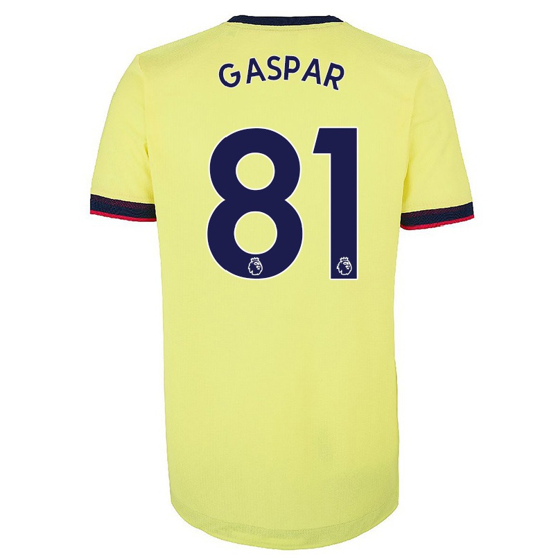 Herren Fußball Luigi Gaspar #81 Rot-weib Heimtrikot Trikot 2021/22 T-shirt