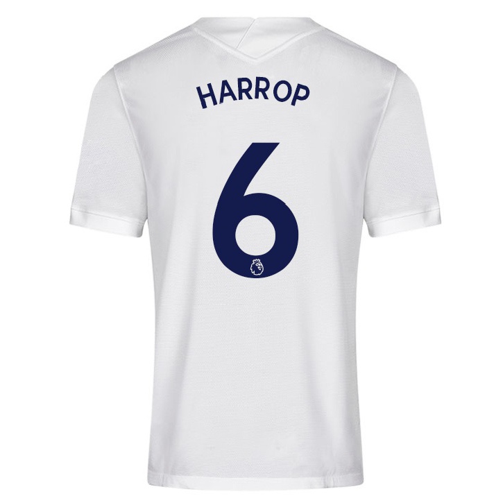 Herren Fußball Kerys Harrop #6 Weiß Heimtrikot Trikot 2021/22 T-shirt