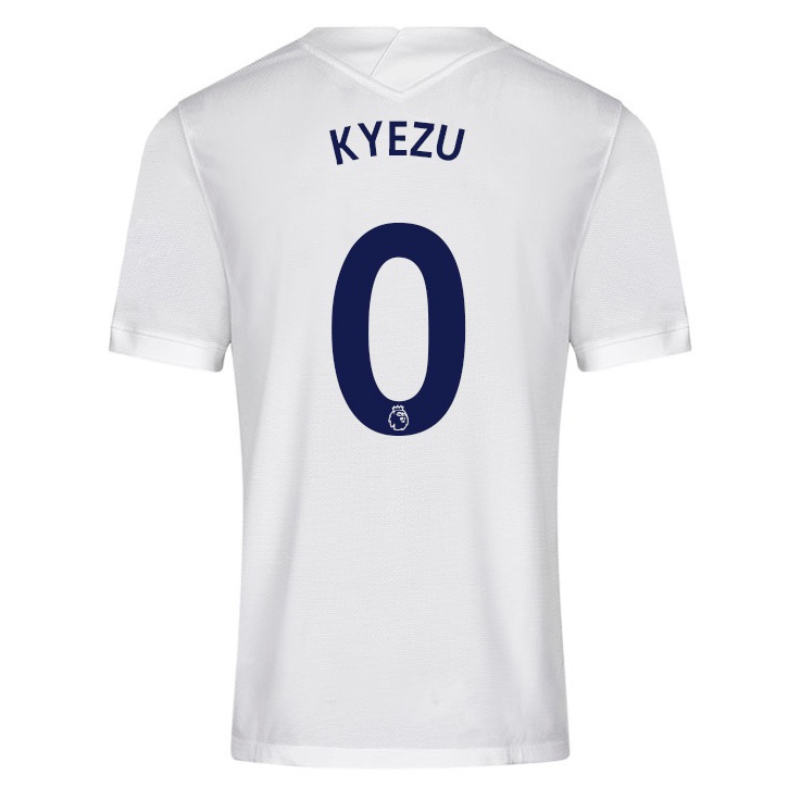 Herren Fußball Jeremy Kyezu #0 Weiß Heimtrikot Trikot 2021/22 T-shirt