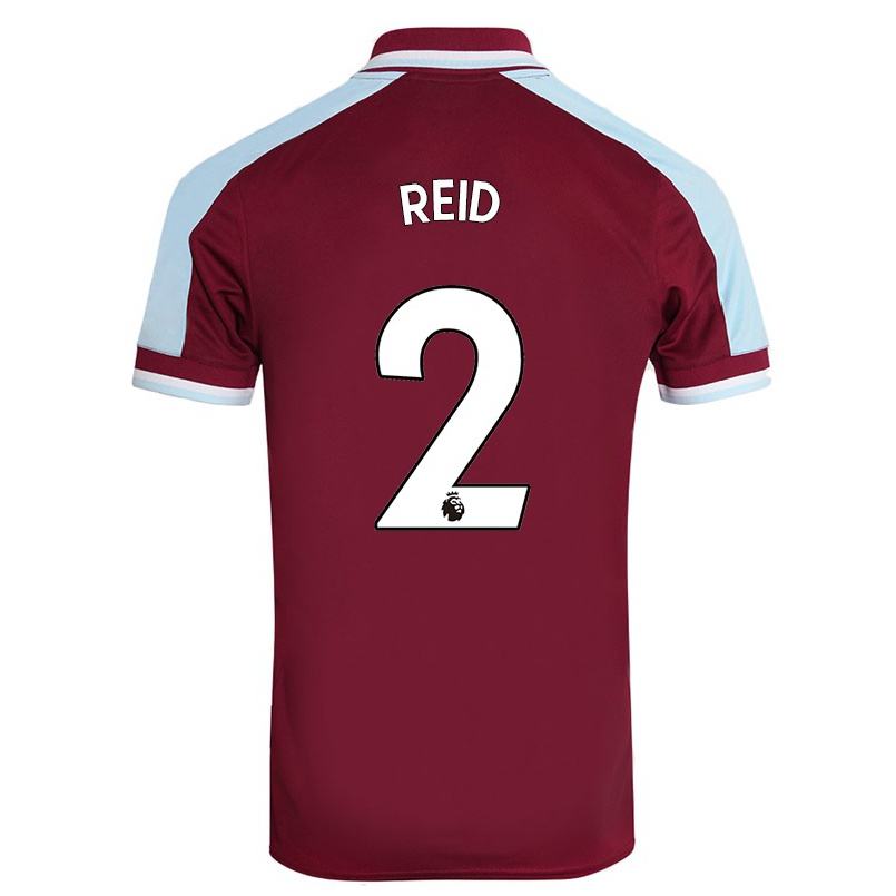 Herren Fußball Winston Reid #2 Kastanienbraun Heimtrikot Trikot 2021/22 T-shirt