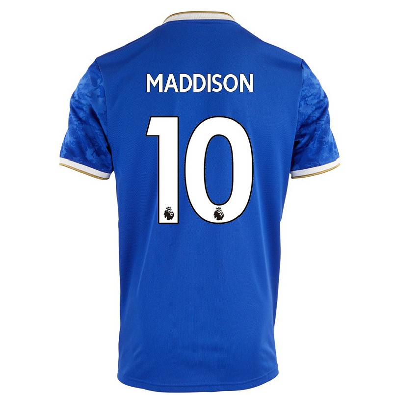 Herren Fußball James Maddison #10 Königsblau Heimtrikot Trikot 2021/22 T-shirt