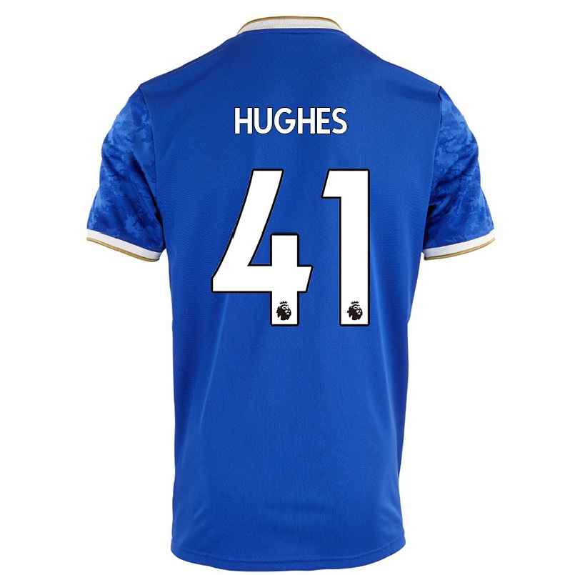 Herren Fußball Sam Hughes #41 Königsblau Heimtrikot Trikot 2021/22 T-shirt