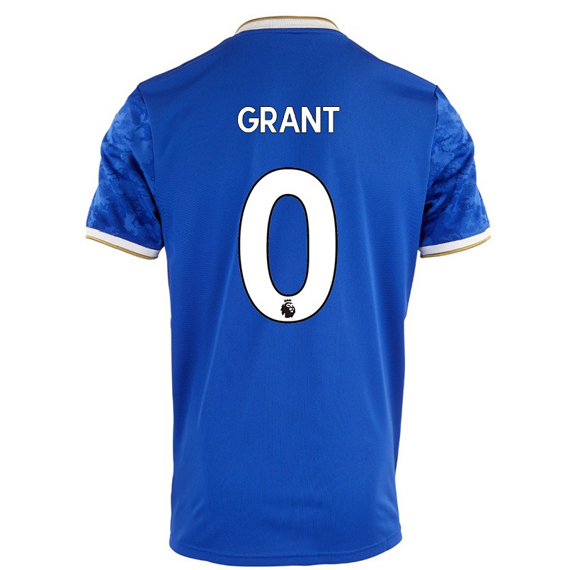 Herren Fußball Bradley Grant #0 Königsblau Heimtrikot Trikot 2021/22 T-shirt