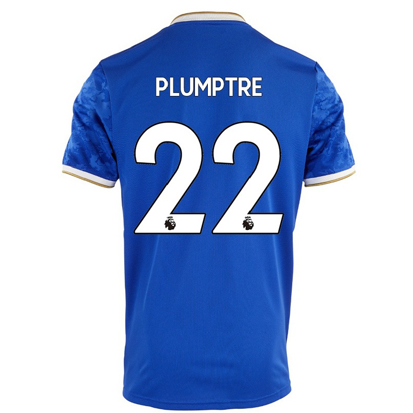 Herren Fußball Ashleigh Plumptre #22 Königsblau Heimtrikot Trikot 2021/22 T-shirt