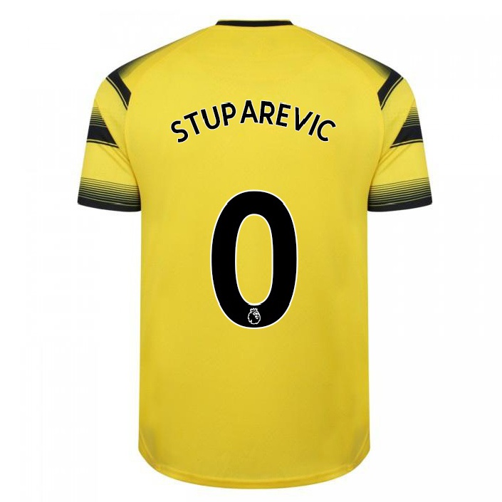 Herren Fußball Filip Stuparevic #0 Gelb Schwarz Heimtrikot Trikot 2021/22 T-shirt