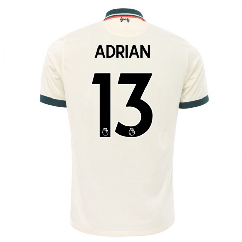 Herren Fußball Adrian #13 Beige Auswärtstrikot Trikot 2021/22 T-shirt