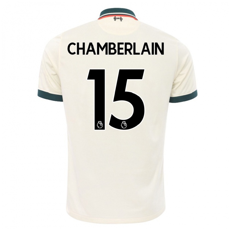 Herren Fußball Alex Oxlade-chamberlain #15 Beige Auswärtstrikot Trikot 2021/22 T-shirt