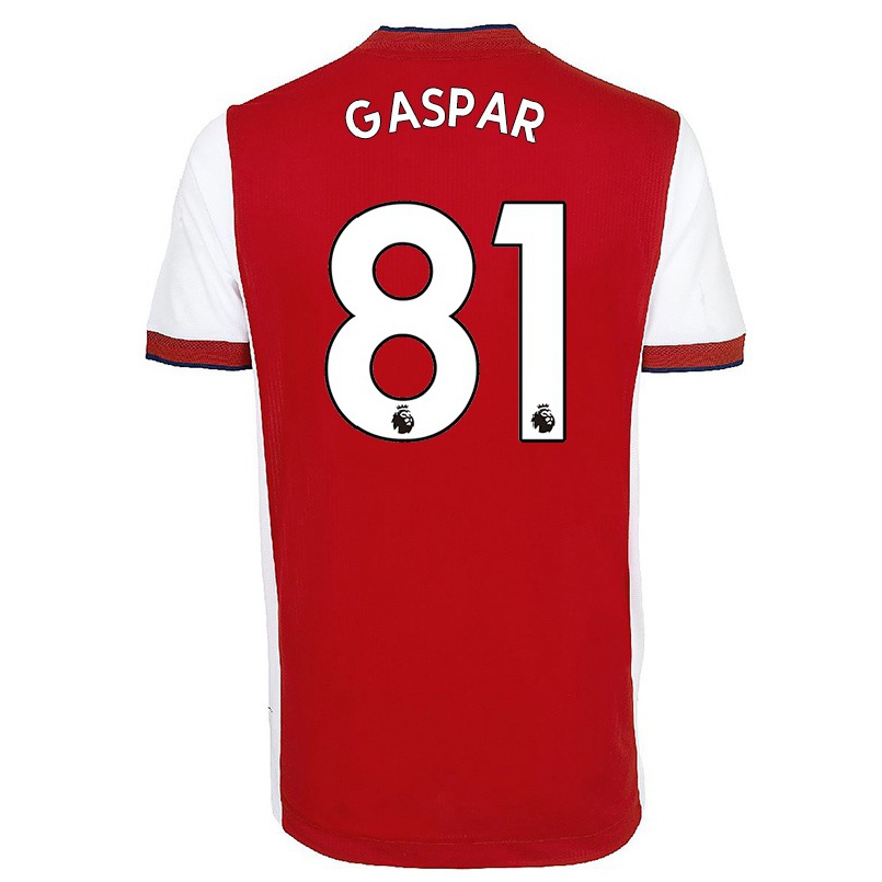 Herren Fußball Luigi Gaspar #81 Gelb Auswärtstrikot Trikot 2021/22 T-shirt