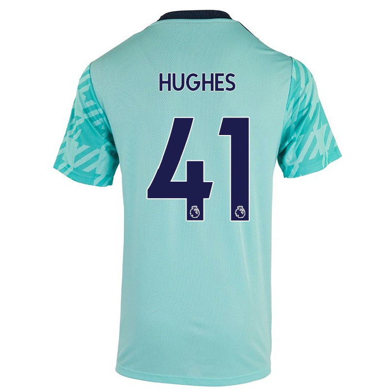 Herren Fußball Sam Hughes #41 Hellgrün Auswärtstrikot Trikot 2021/22 T-shirt