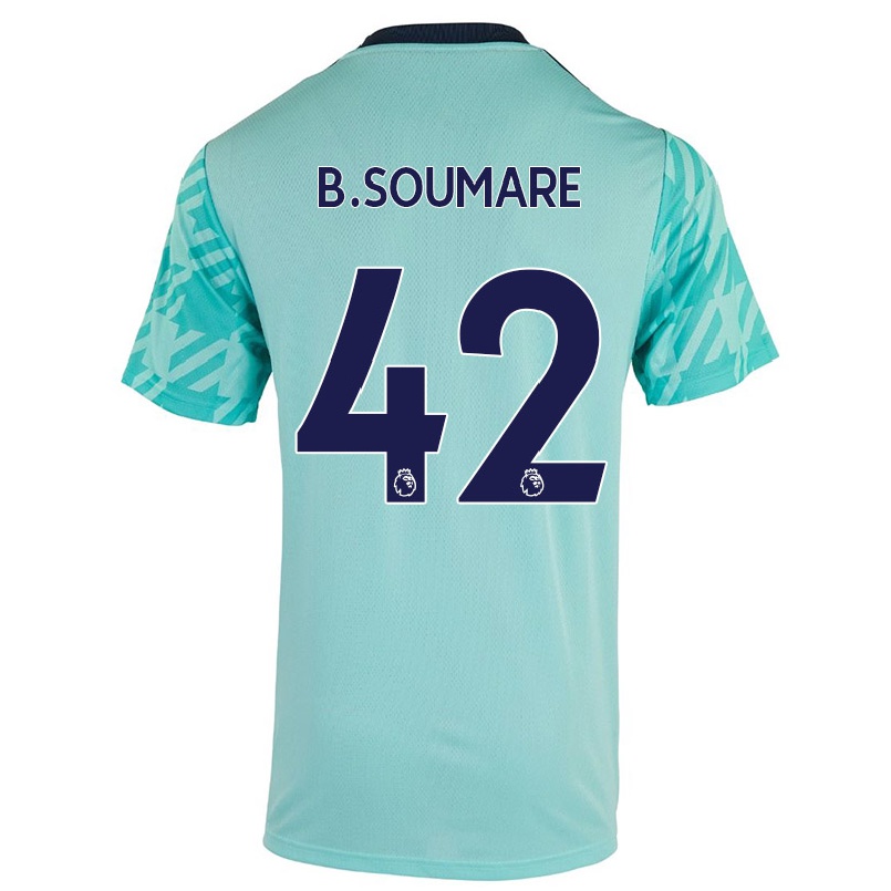 Herren Fußball Boubakary Soumare #42 Hellgrün Auswärtstrikot Trikot 2021/22 T-shirt
