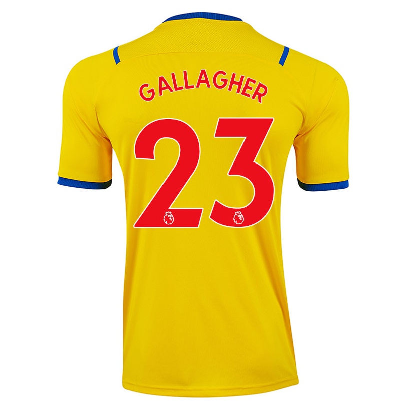 Herren Fußball Conor Gallagher #23 Gelb Auswärtstrikot Trikot 2021/22 T-shirt