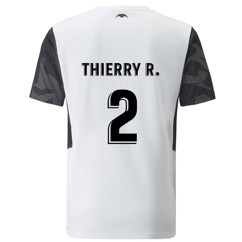 Herren Fußball Thierry Correia #2 Weiß Heimtrikot Trikot 2021/22 T-shirt