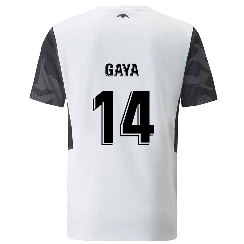 Herren Fußball Jose Gaya #14 Weiß Heimtrikot Trikot 2021/22 T-shirt