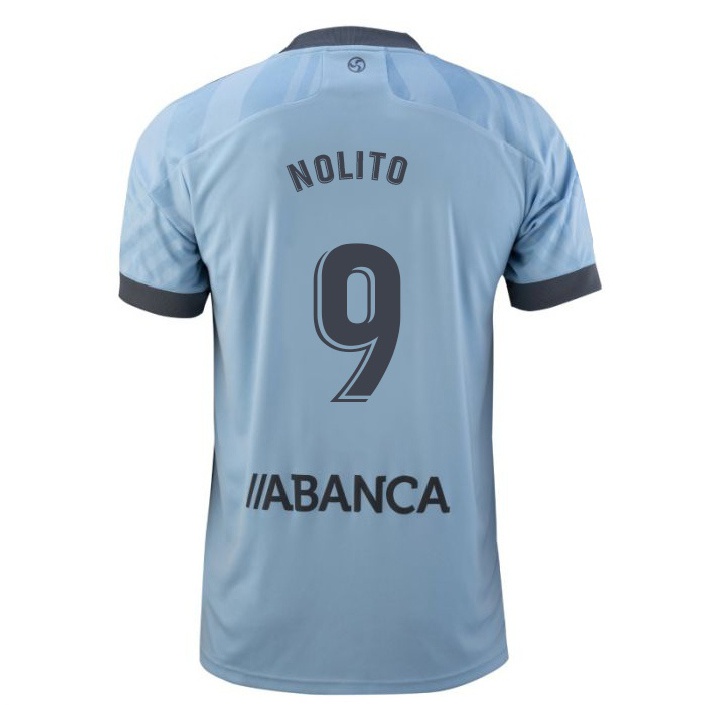 Herren Fußball Nolito #9 Helles Lila Heimtrikot Trikot 2021/22 T-shirt