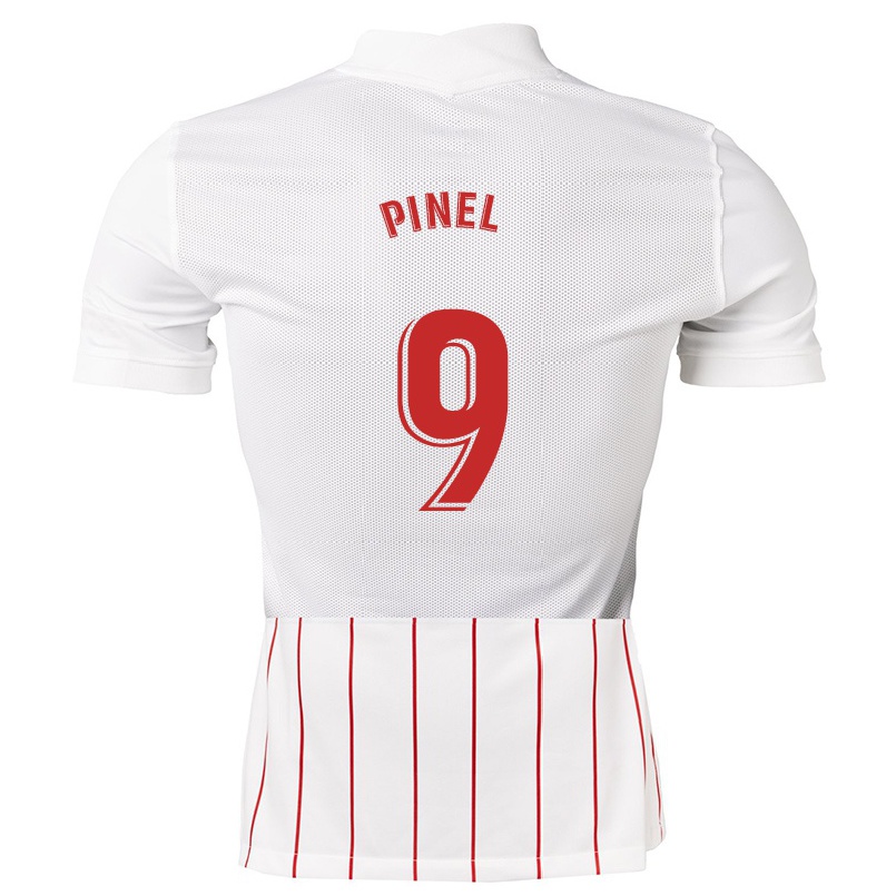 Herren Fußball Raquel Pinel #9 Weiß Heimtrikot Trikot 2021/22 T-shirt