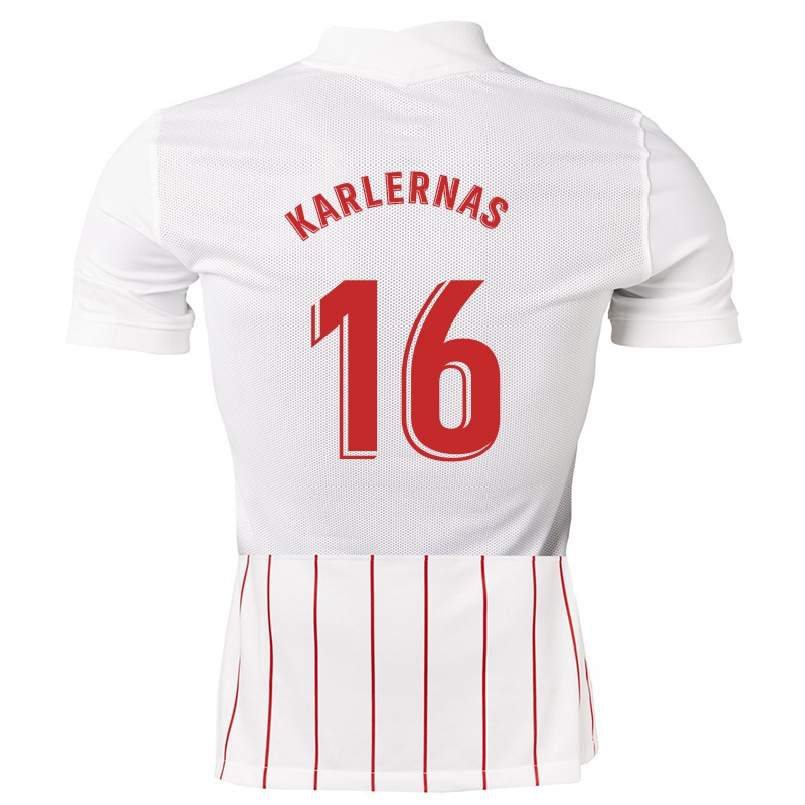 Herren Fußball Julia Karlernas #16 Weiß Heimtrikot Trikot 2021/22 T-shirt