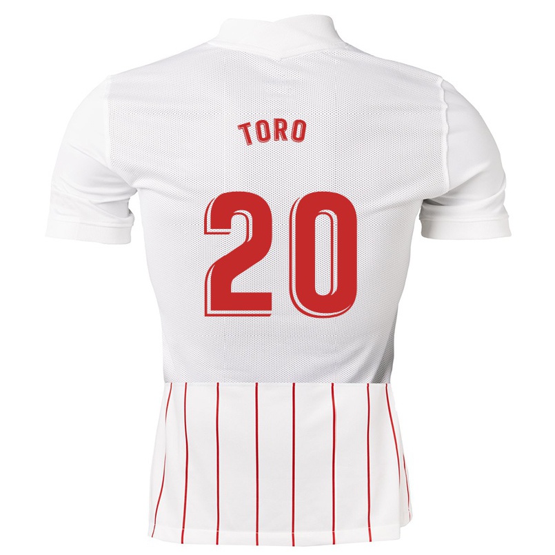 Herren Fußball Javiera Toro #20 Weiß Heimtrikot Trikot 2021/22 T-shirt