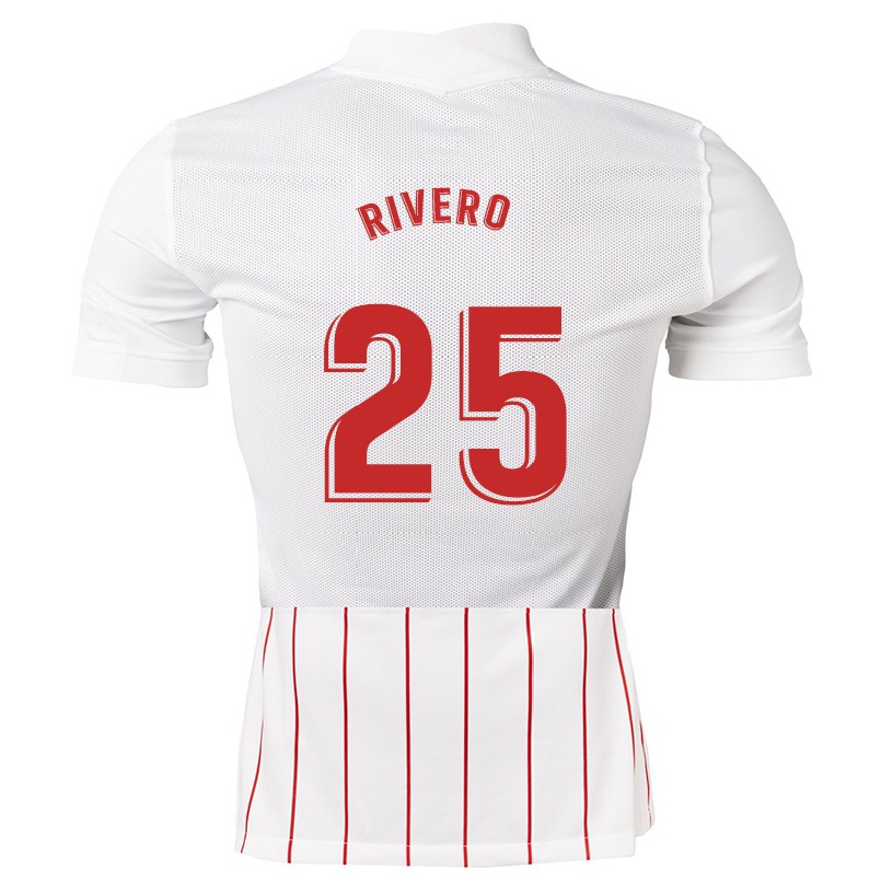 Herren Fußball Almudena Rivero #25 Weiß Heimtrikot Trikot 2021/22 T-shirt