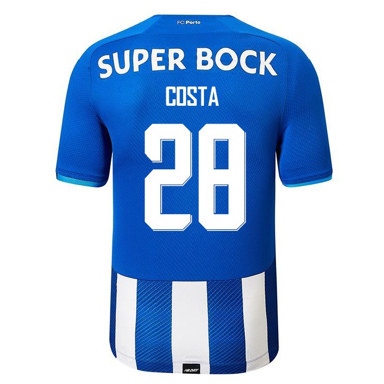 Herren Fußball Bruno Costa #28 Königsblau Heimtrikot Trikot 2021/22 T-shirt
