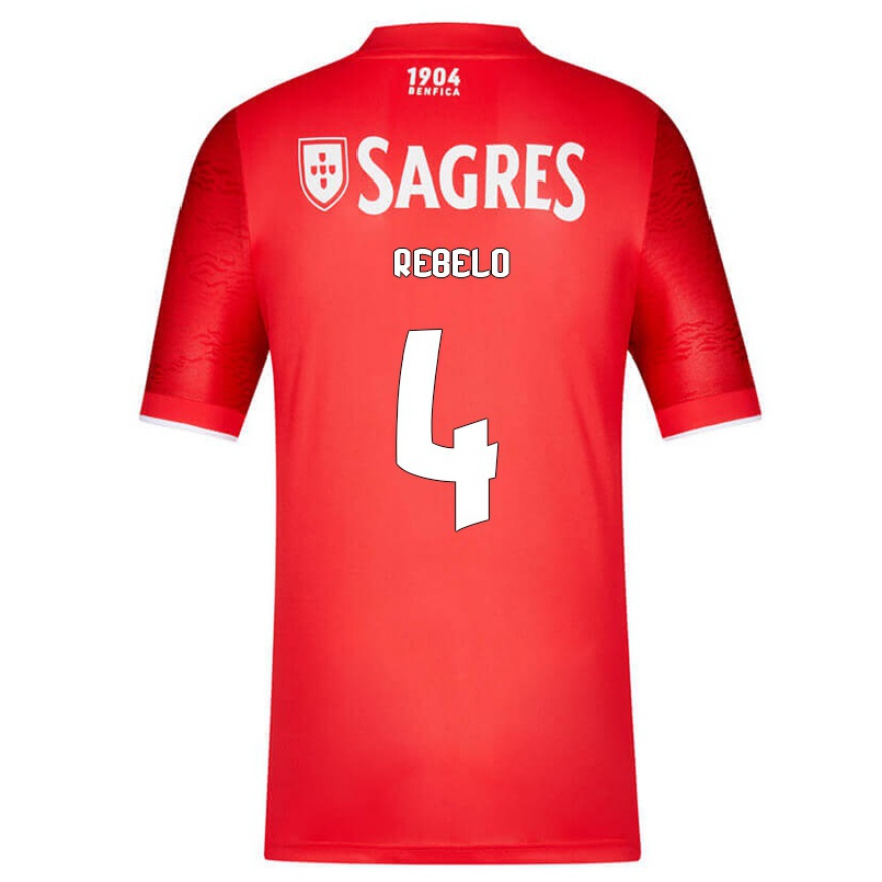 Herren Fußball Silvia Rebelo #4 Rot Heimtrikot Trikot 2021/22 T-shirt