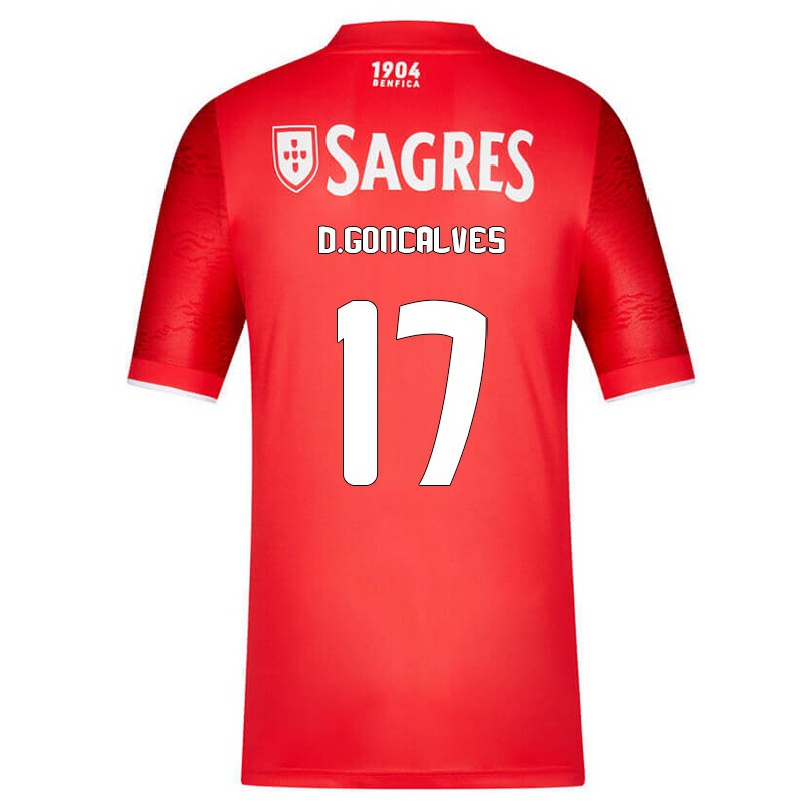 Herren Fußball Diogo Goncalves #17 Rot Heimtrikot Trikot 2021/22 T-shirt