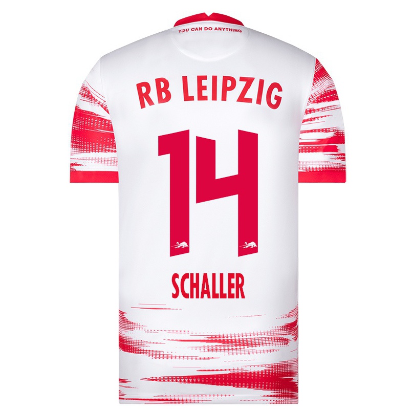 Herren Fußball Sara Schaller #14 Rot-weib Heimtrikot Trikot 2021/22 T-shirt