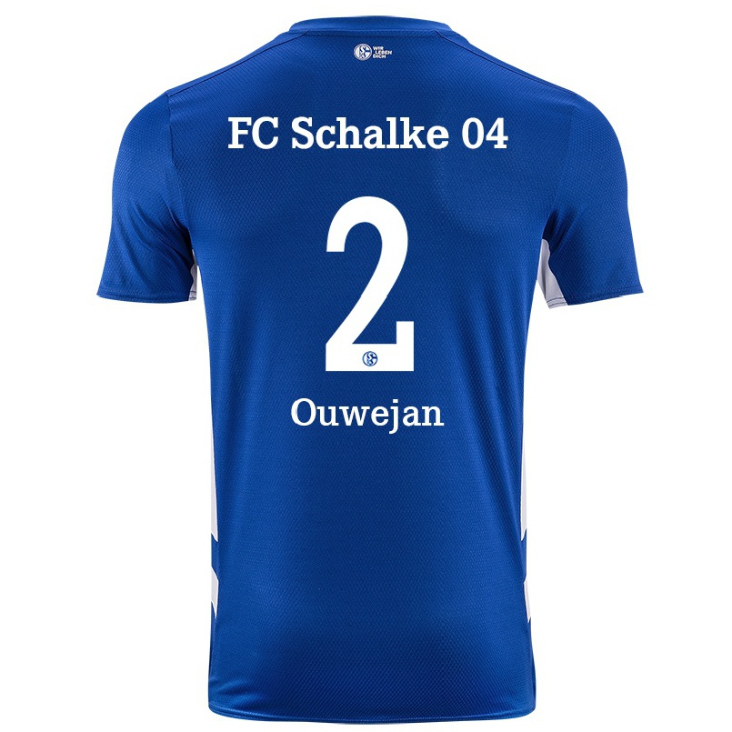 Herren Fußball Thomas Ouwejan #2 Königsblau Heimtrikot Trikot 2021/22 T-shirt