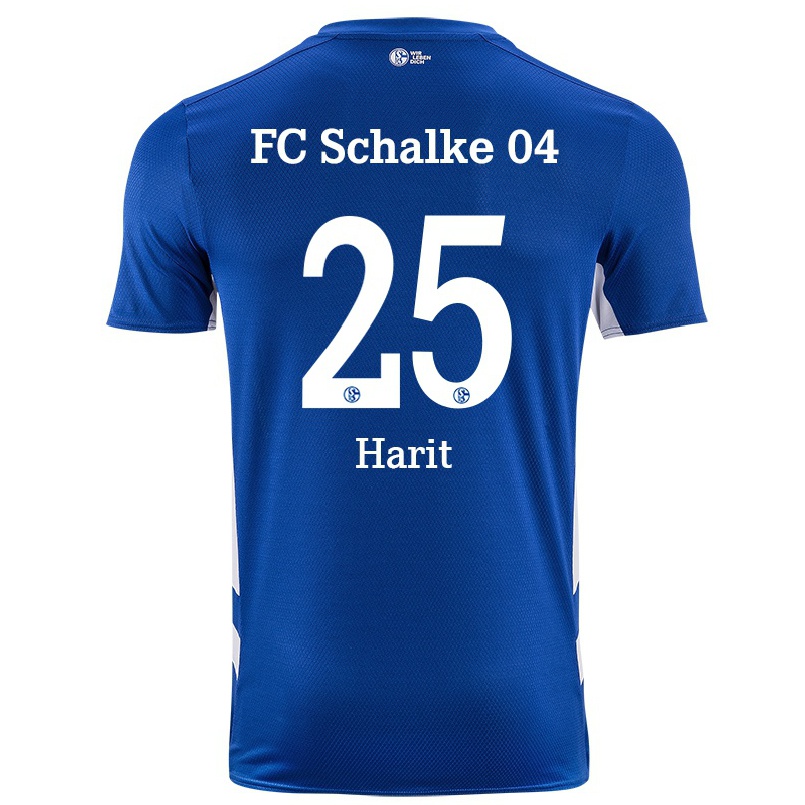 Herren Fußball Amine Harit #25 Königsblau Heimtrikot Trikot 2021/22 T-shirt