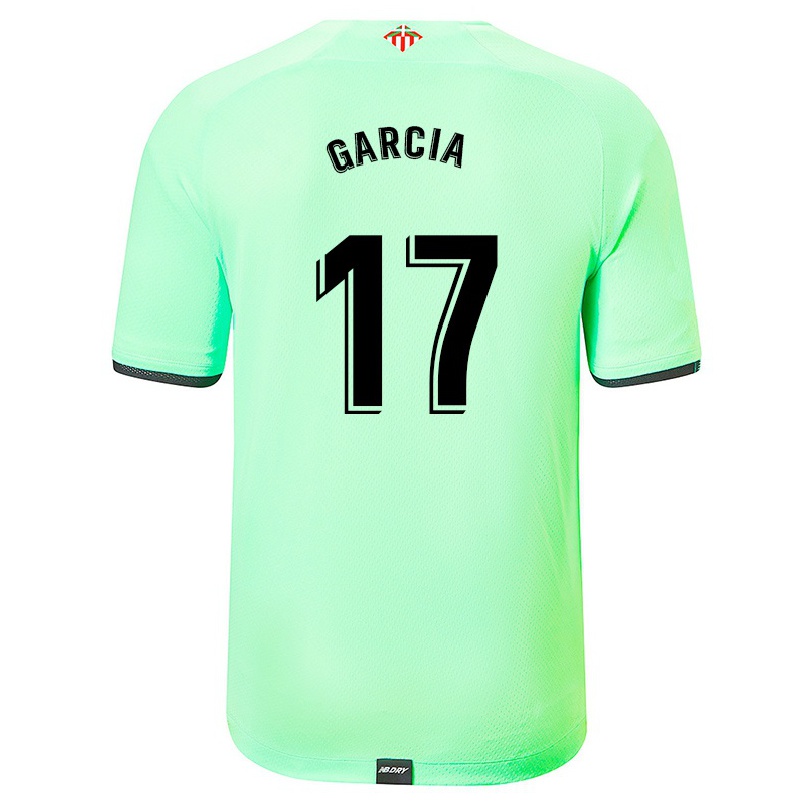 Herren Fußball Lucia Garcia #17 Hellgrün Auswärtstrikot Trikot 2021/22 T-shirt