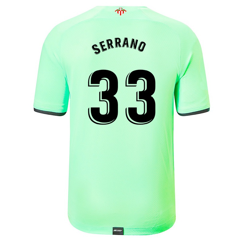 Herren Fußball Nico Serrano #33 Hellgrün Auswärtstrikot Trikot 2021/22 T-shirt