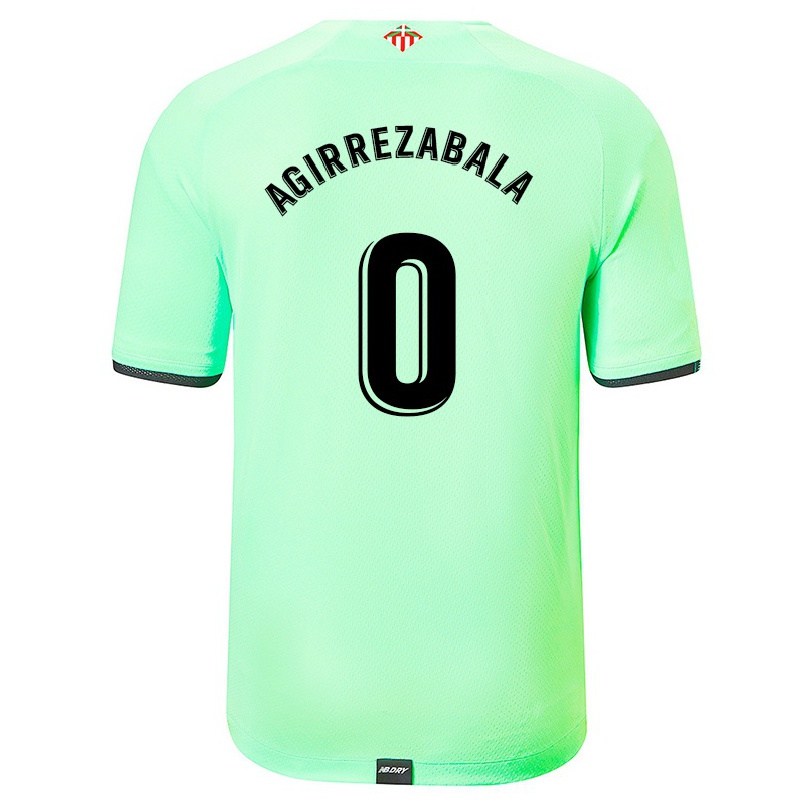 Herren Fußball Julen Agirrezabala #0 Hellgrün Auswärtstrikot Trikot 2021/22 T-shirt
