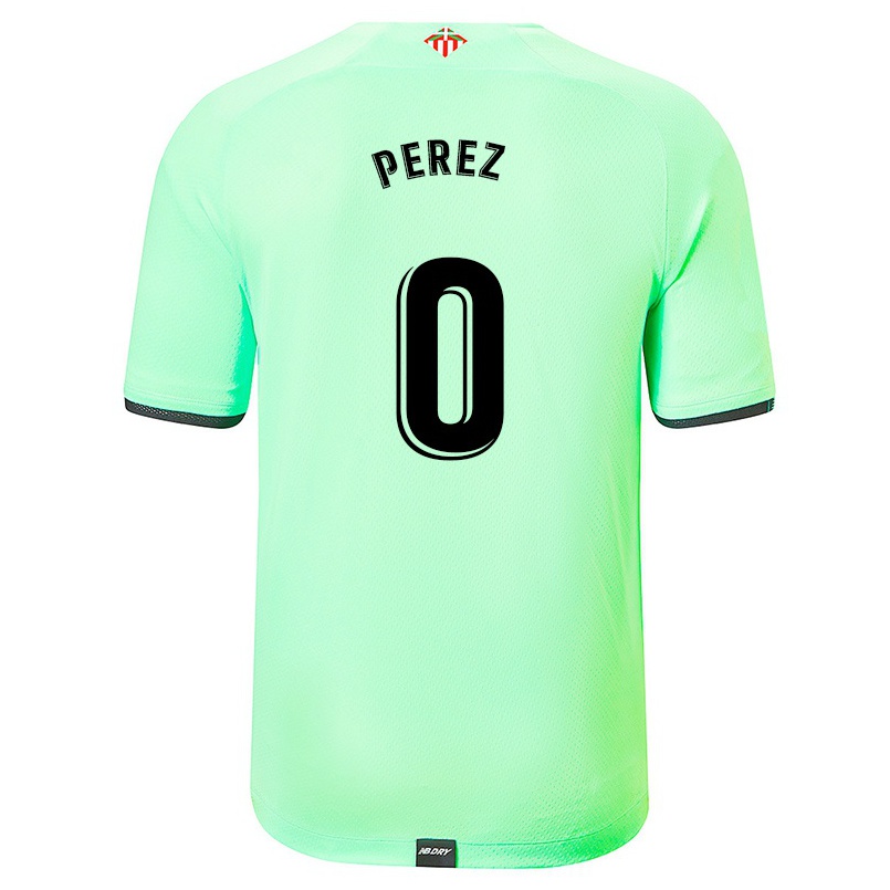 Herren Fußball Unai Perez #0 Hellgrün Auswärtstrikot Trikot 2021/22 T-shirt