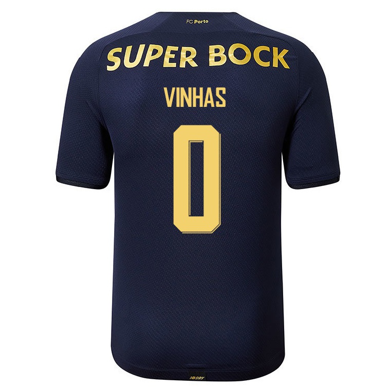 Herren Fußball David Vinhas #0 Navy Blau Auswärtstrikot Trikot 2021/22 T-shirt