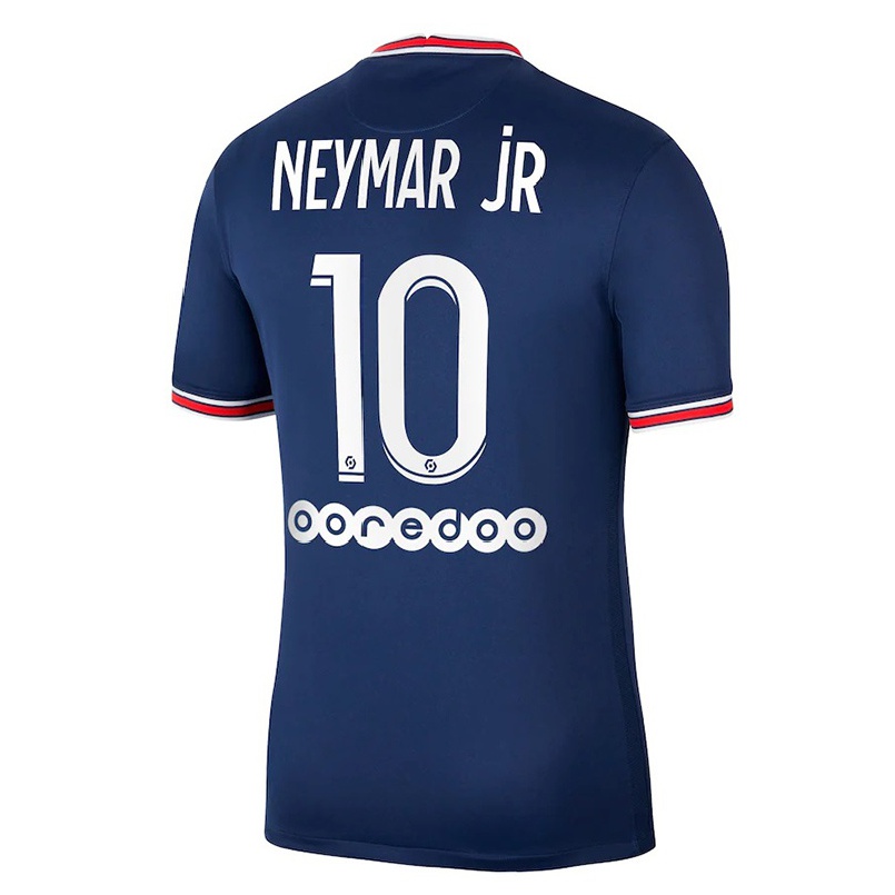 Herren Fußball Neymar #10 Dunkelblau Heimtrikot Trikot 2021/22 T-shirt